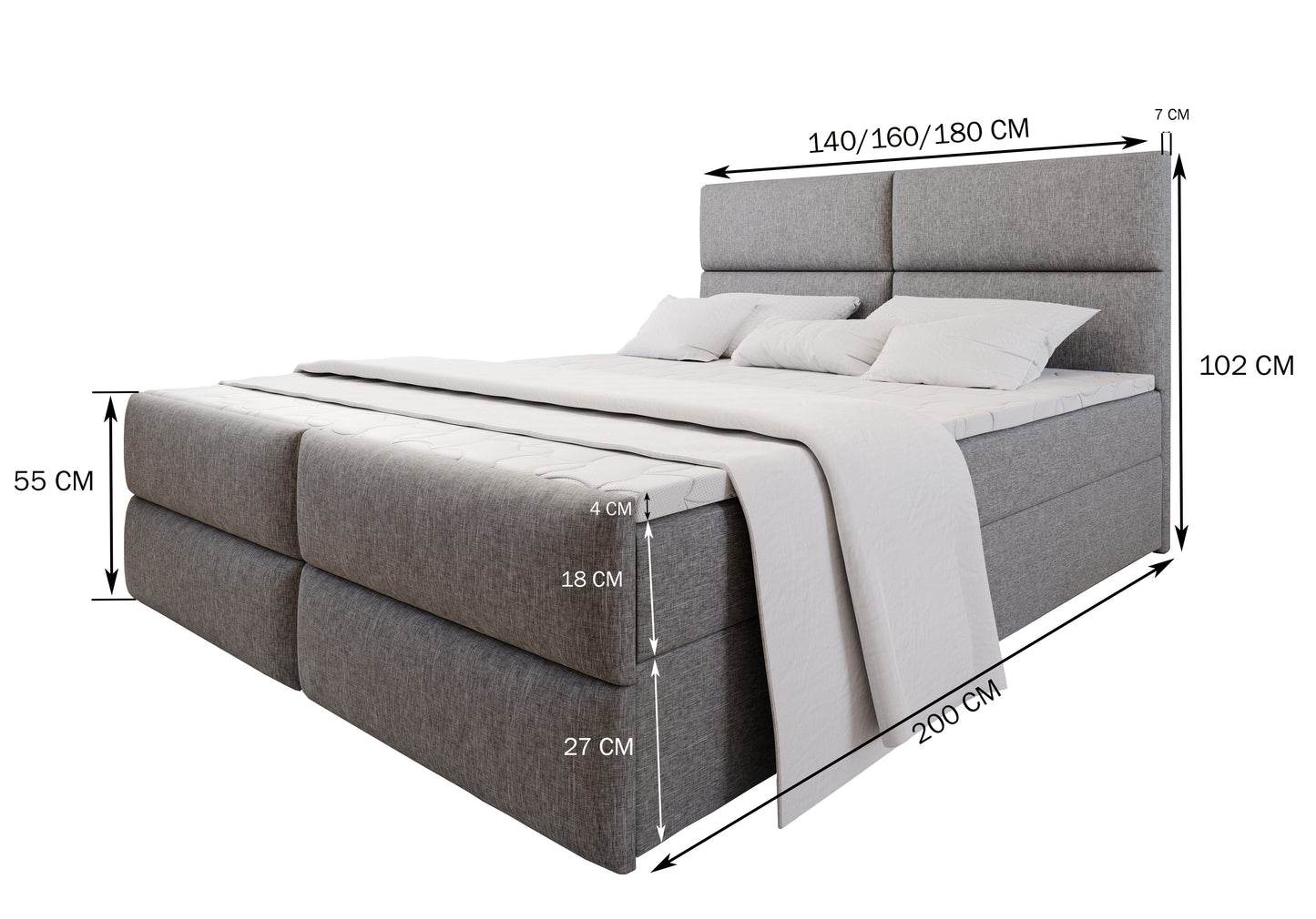 Boxspringbett Mulen