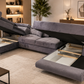 Wohnlandschaft Anton U - mit Bettfunktion und Stauraum