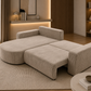 Wohnlandschaft Round One – Modernes Design mit Bettfunktion & Stauraum