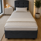 Einzelbett 90×190 cm – mit Matratze &amp; Stauraum